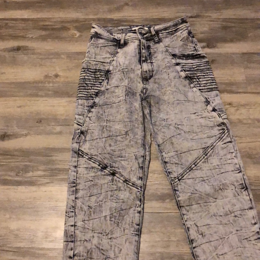 Bleached retro joggers